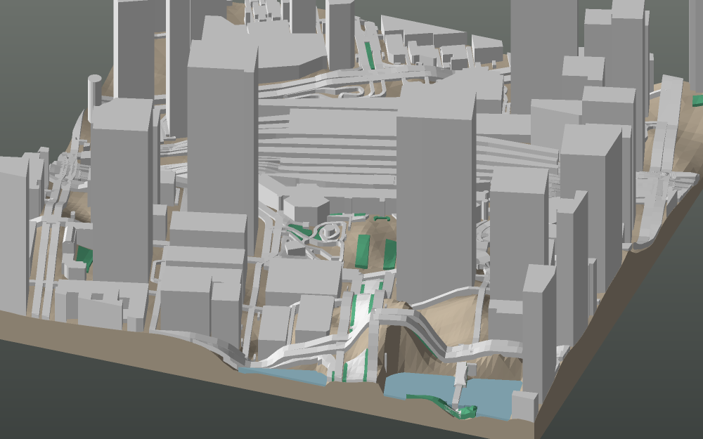 A 3D-printable model plate of Tokyo — Marunouchi.