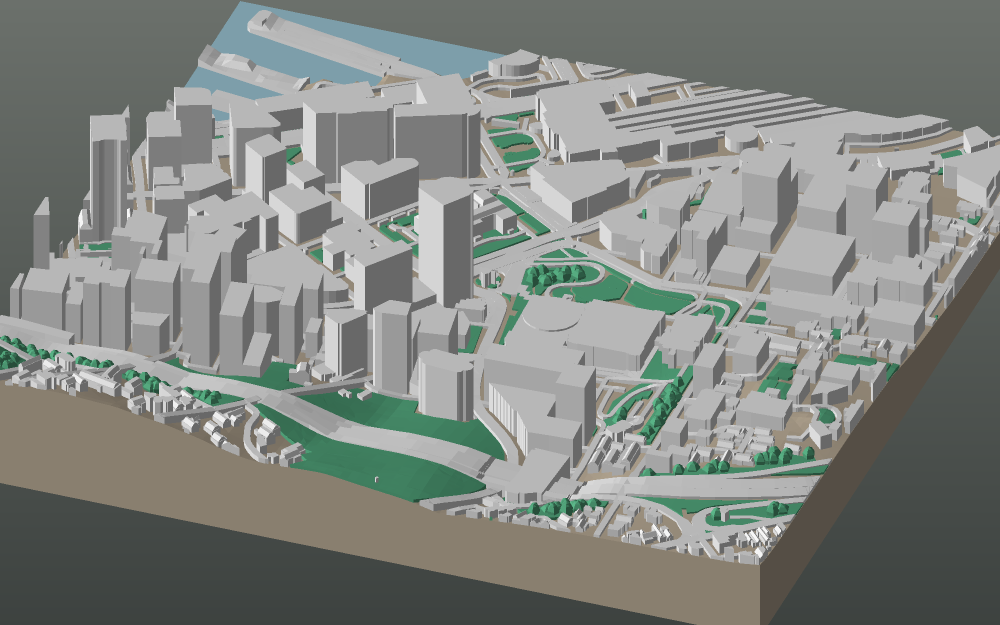 A 3D-printable model plate of Wellington — Wellington Central.